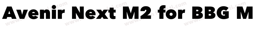 Avenir Next M2 for BBG Medium字体转换